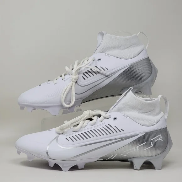 Nike Vapor Edge Pro 360 2 White Silver Cleats DA5456-102 Men's Size 11 New - Picture 2 of 10
